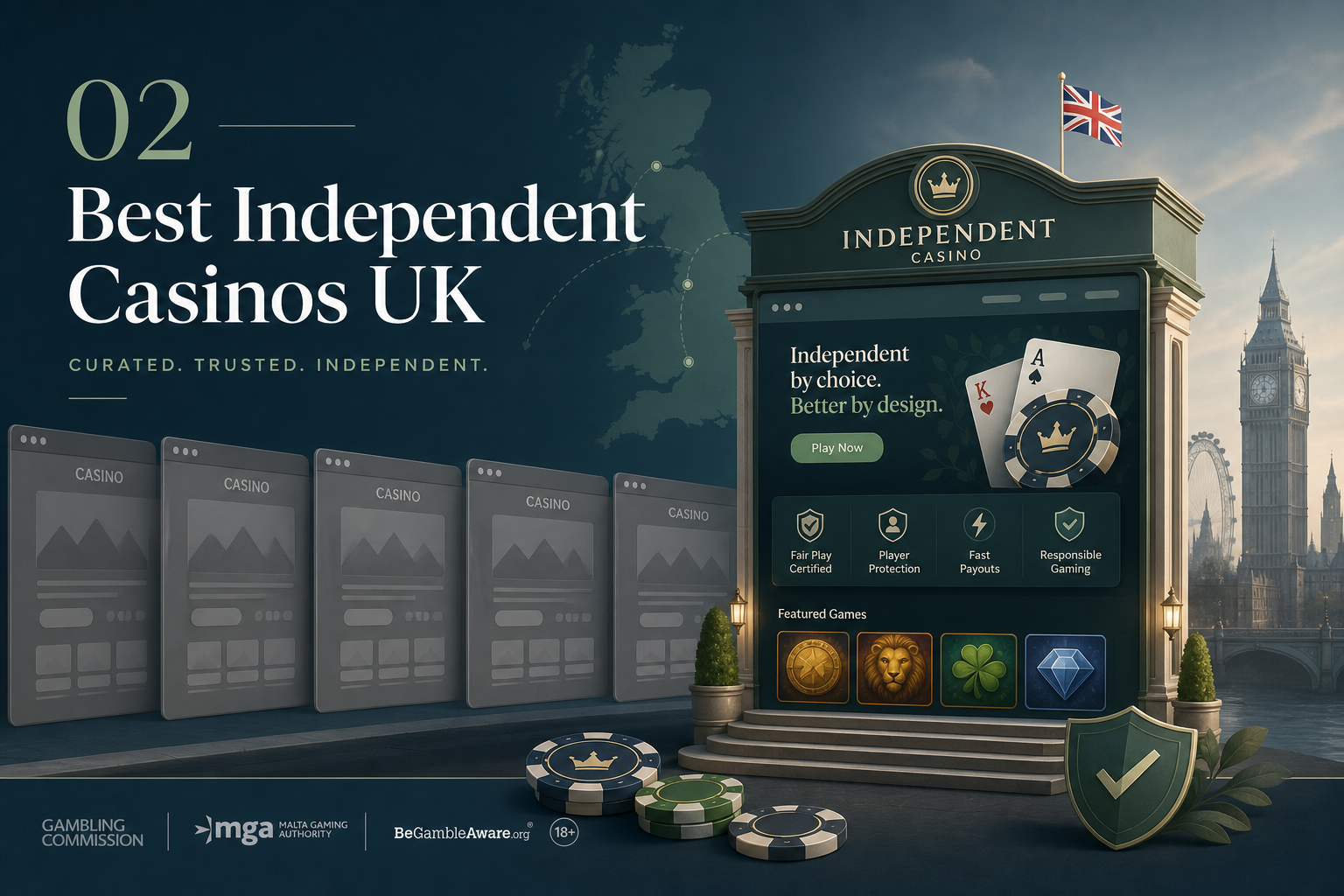 Best independent casinos UK overview