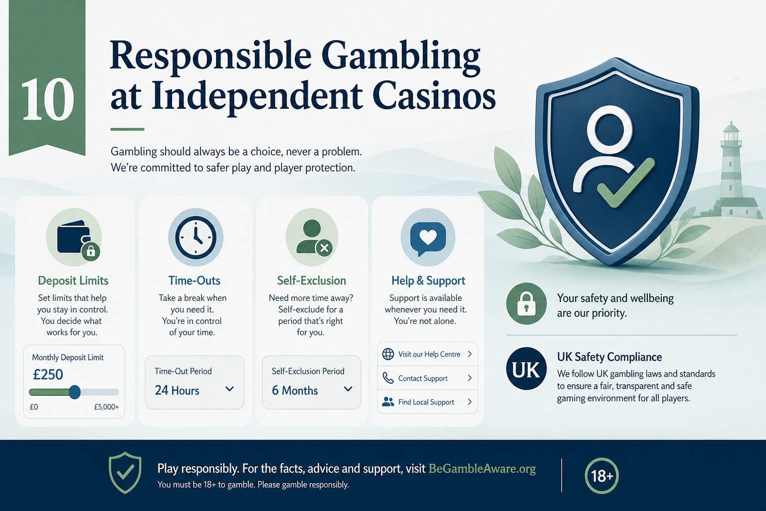 Responsible gambling at independent casinos